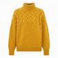 Casual Solid Color Turtleneck Knit Pullover