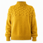Casual Solid Color Turtleneck Knit Pullover