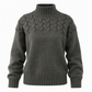 Casual Solid Color Turtleneck Knit Pullover