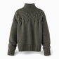 Casual Solid Color Turtleneck Knit Pullover