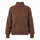 Casual Solid Color Turtleneck Knit Pullover