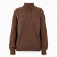 Casual Solid Color Turtleneck Knit Pullover
