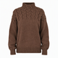 Casual Solid Color Turtleneck Knit Pullover
