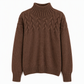 Casual Solid Color Turtleneck Knit Pullover