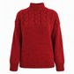 Casual Solid Color Turtleneck Knit Pullover