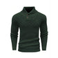 💯 Quality You Can Feel | Men's Textured Stand-Collar Knit Sweater
