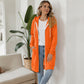 Women's Longline Zip Up Hooded Jacket