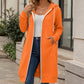 Women's Longline Zip Up Hooded Jacket