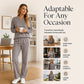 Women's Half-Button Sweatshirt & Sweatpants Set