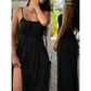 Women's Drawstring Spaghetti Strap Dress
