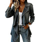 💙 Soft Denim, Effortless Drape | Women's Open-Front Longline Denim Jacket