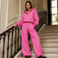 Women's Gingham Plaid Hooded 2-Piece Set