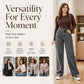 Women's Warm-Lined Wide-Leg Jeans
