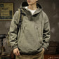 Men's Casual Windproof Hooded Anorak Jacket