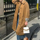 Women's Lapel Single-Breasted Trench Coat