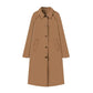Women's Lapel Single-Breasted Trench Coat