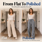 Women's Casual Plaid Straight-Leg Pants