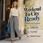 Women's Casual Plaid Straight-Leg Pants
