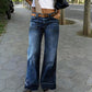 Women's Retro Flare Jeans with Pockets