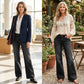 Women's Retro Flare Jeans with Pockets