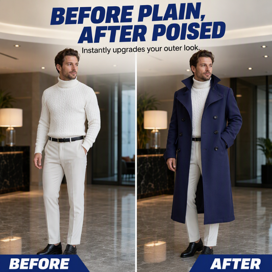 Men's Elegant Refined Warmth Overcoat