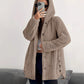 ❄️Women's Loose-Fit Hooded Plush Jacket