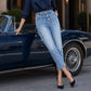 Women's High Stretch Drawstring Jeans