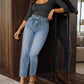 Women's High Stretch Drawstring Jeans