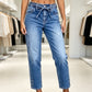 Women's High Stretch Drawstring Jeans
