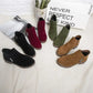 Women's Side Zipper Low Heel Ankle Boots