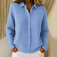 Women's Elegant Collared Button-Down Sweater