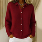 Women's Elegant Collared Button-Down Sweater
