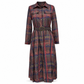 ✨ Cinched Waist, French-Inspired Plaid | Women's Pleated A-Line Dress ⚡ Free Shipping