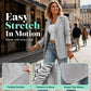 Women's Cable Knit Blazer with Side Stripe