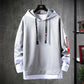 Men's Casual Fake 2-Piece Hooded Sweatshirt