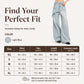 Women's Asymmetric Layered Wide Leg Jeans