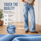 Women's High Elastic Wide-Leg Denim Jeans