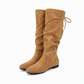 Women's Lace Up Slouchy Mid-Calf Boots 