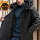 ✨Men's Windproof Hooded Thermal Mid-Length Parka Jacket