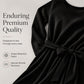 Women's Crew Neck Ribbed Knit A-Line Midi Dress with 3/4 Sleeves and Pockets