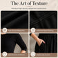 Women's Crew Neck Ribbed Knit A-Line Midi Dress with 3/4 Sleeves and Pockets