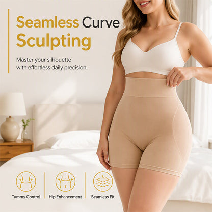 Women's High-Waist Tummy Control Padded Shapewear Shorts