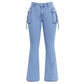👖 Cargo Pockets, Flattering Flare | Women's High-Stretch Denim Jeans