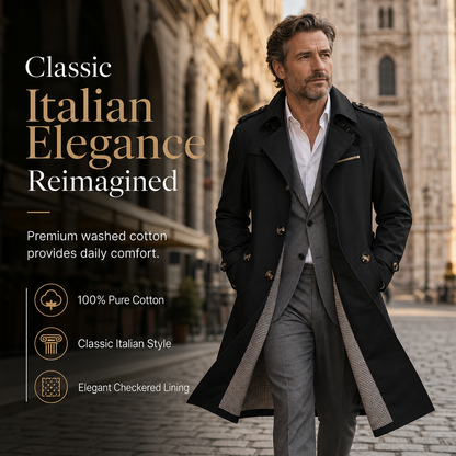 Men's Casual Pure Cotton Windbreaker Spring and Autumn Work Outerwear