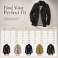 Men's Casual Pure Cotton Windbreaker Spring and Autumn Work Outerwear