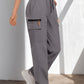 Women's Drawstring Cargo Pants with Pockets