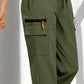 Women's Drawstring Cargo Pants with Pockets