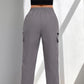 Women's Drawstring Cargo Pants with Pockets