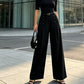 Women’s Elegant Double Breasted Wide-Leg Pants