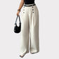 Women’s Elegant Double Breasted Wide-Leg Pants